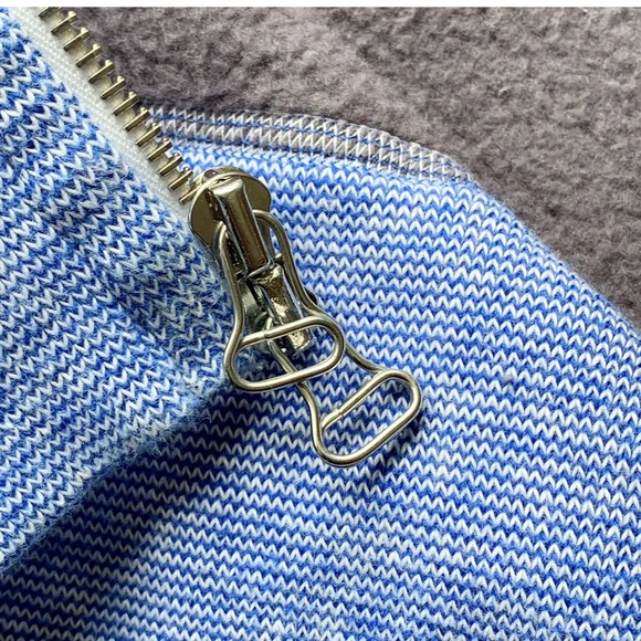 Wings + Horns SPRUCE Zip Bomber Jacket Sz S Blue - Picture 6 of 8